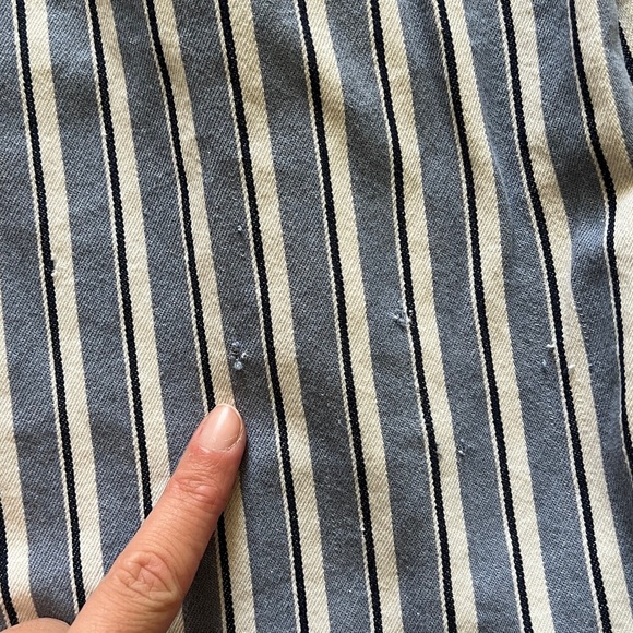 VTG 90s Disney Snow White Seven Dwarfs Embroidered Button Up Shirt Men L Striped - Picture 6 of 12